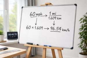 découvrez une astuce rapide et simple pour convertir 60 mph en km/h facilement et sans calcul compliqué.