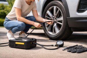 découvrez notre guide pratique pour apprendre à gonfler efficacement les pneus de votre voiture, assurer votre sécurité et prolonger la durée de vie de vos pneus.