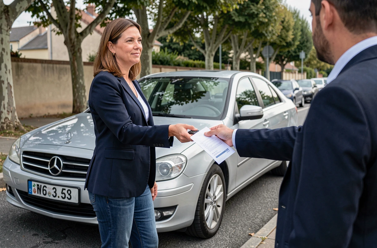 Remise des clés et du certificat de cession lors d'une vente de voiture entre particuliers